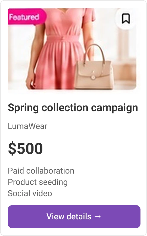 Creator featuring a spring fashion collection